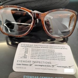 Kính chì protech gọng màu mai rùa PL75 SS50